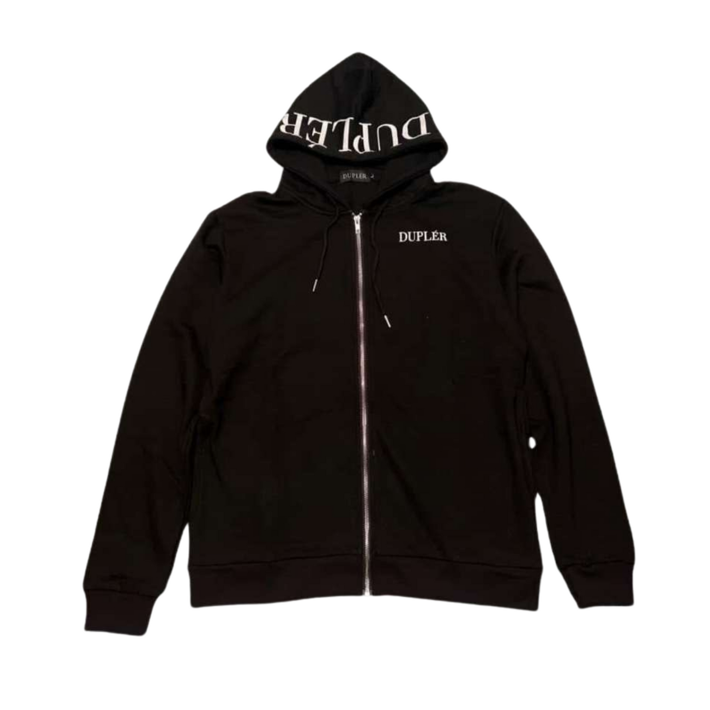 Dupler Svart Zip Hoodie