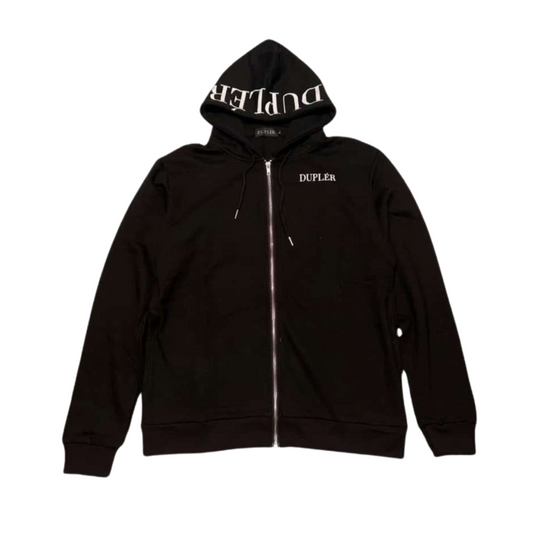 Dupler Svart Zip Hoodie